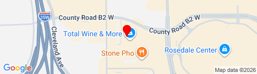 Map thumbnail of 2401 Fairview Ave N Ste 105 Roseville, MN 55113